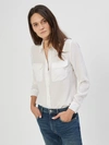 Equipment Slim Signature Silk Shirt In Bright White