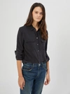 Equipment Black Signature Slim-fit Silk Shirt