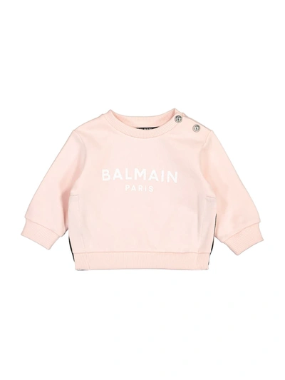 Balmain Babies' Kids Sweatshirt For Girls In Pink