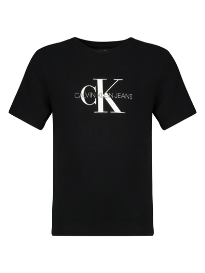 Calvin Klein Kids' Jeans Big Boys Old School Logo T-shirt In Nero