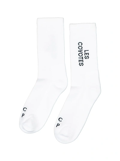 Les Coyotes De Paris Kids Socks For Girls In White