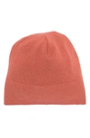 Portolano Slouchy Cashmere Knit Beanie In Canyon Clay