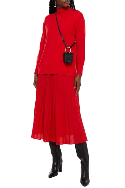 Zimmermann Cashmere Turtleneck Jumper In Red