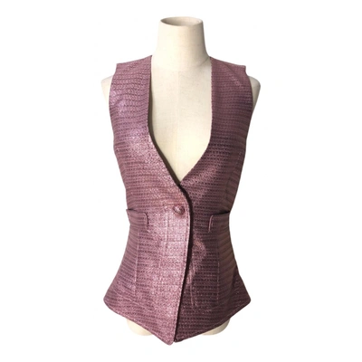 Pre-owned Carven Vest In Pink