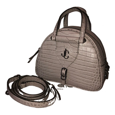 Pre-owned Jimmy Choo Varenne Leather Handbag In Beige