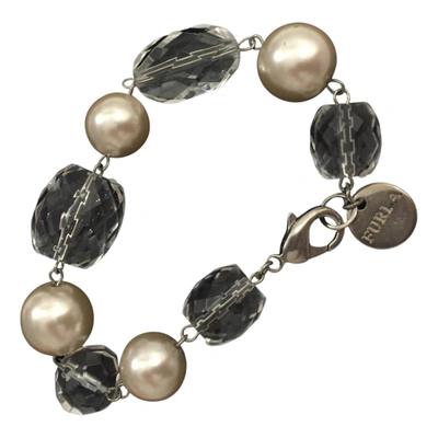 Pre-owned Furla Pearls Bracelet In White