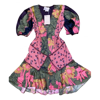 Pre-owned Roksanda Silk Mini Dress In Multicolour