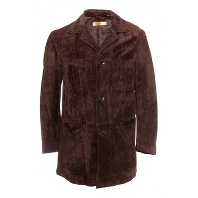 Pre-owned Donna Karan Coat In Brown