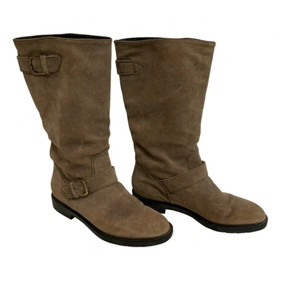 Pre-owned Fratelli Rossetti Boots In Beige