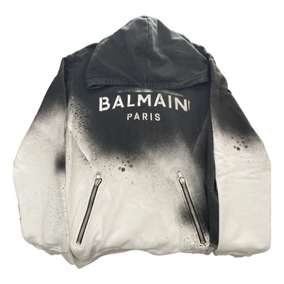 Pre-owned Balmain Sweatshirt In White
