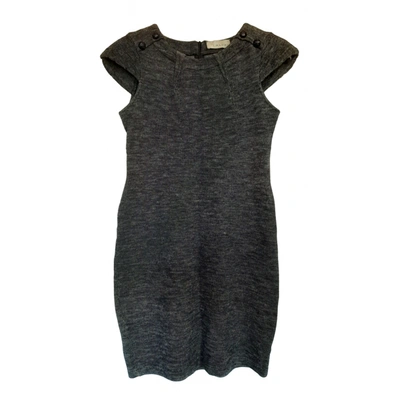 Pre-owned Alysi Wool Mini Dress In Grey