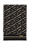 VERSACE VERSACE LA GRECA FRAYED SCARF