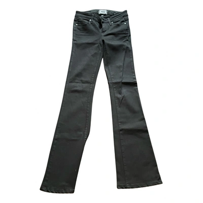 Pre-owned Paige Bootcut Jeans In Black