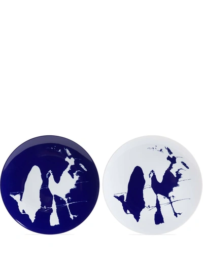 Cassina Neige Set Of 2 Placeholder Plates In Blu