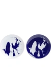 Cassina Neige Set-of-two Decorative Plates In White