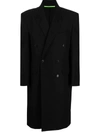 SANKUANZ BLACK WOOL COAT