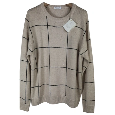 Pre-owned Brunello Cucinelli Cashmere Jumper In Beige