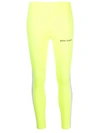 Palm Angels Women Side Stripe Logo Leggings Fluo