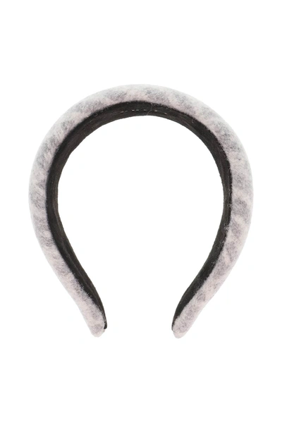 Fendi Ff Logo-print Headband In Grey