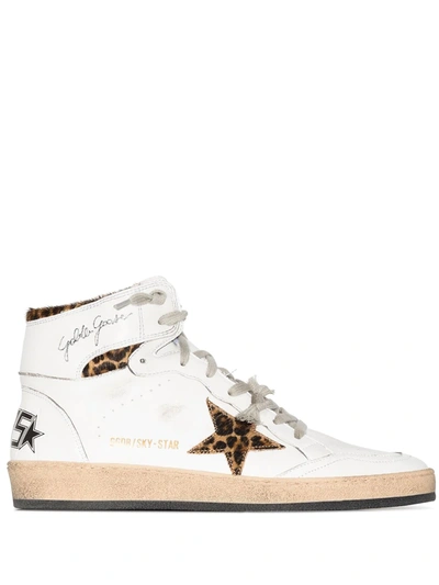 Golden Goose Sky-star High-top Sneakers In White