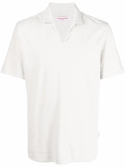 Orlebar Brown Short-sleeved Polo Shirt In Grau