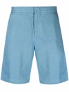 ORLEBAR BROWN MID-RISE LINEN SHORTS