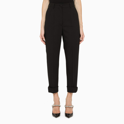 Dolce & Gabbana Black Regular Trousers