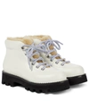 Proenza Schouler Calfskin Shearling Hiking Booties In Neutrals