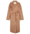Nanushka Oversized Loose Coat In Brown