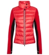 Moncler Quilted Down Ski Jacket In Red