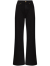 Tom Wood Claudia Wide-leg Jeans In Schwarz