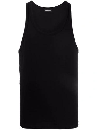 Dsquared2 Loungewear Sleeveless Tank Top In Black