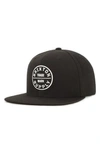 BRIXTON OATH III SNAPBACK BASEBALL CAP,10777 BLACK