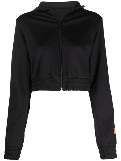 Heron Preston Logo Zip-up Track Jacket In Black