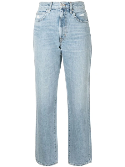 Slvrlake London High Rise Straight Jeans In Heartache