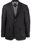 BILLIONAIRE EMBROIDERED-LOGO TAILORED BLAZER