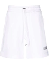 Amiri Drawstring-waist Straight Shorts In Weiss