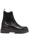 TOMMY HILFIGER ANKLE LEATHER BOOTS