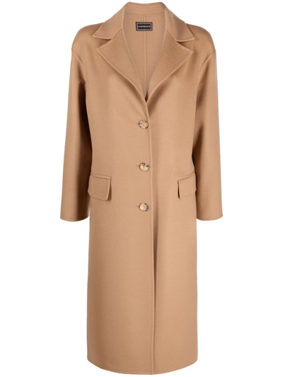 10 Corso Como Single-breasted Tailored Coat In Braun