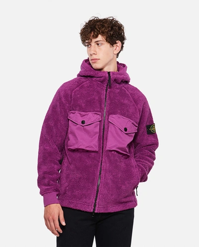 Stone Island Fleece Sweatshirt In Purple ModeSens