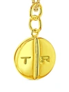 True Rocks Round Pill Necklace In Gold