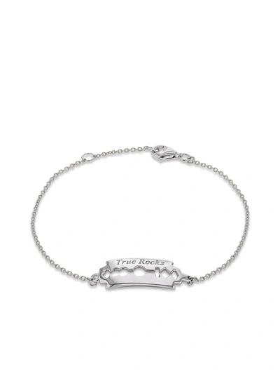 True Rocks Razor Charm Bracelet In Silver