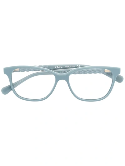 Chloé Kids' Wayfarer-frame Sunglasses In Blue