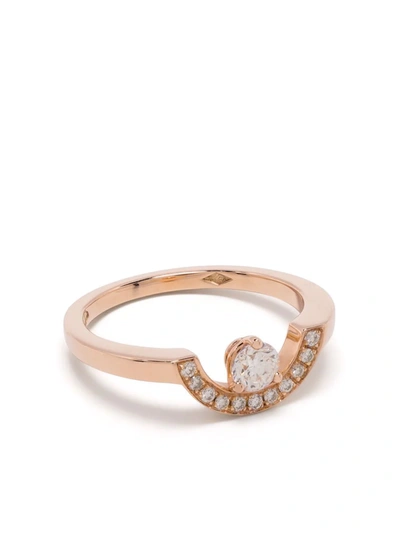 Loyal.e Paris 18kt Recycled Rose Gold Intrépide Diamond Pavé Ring In Pink