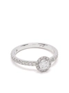 LOYAL.E PARIS 18KT RECYCLED WHITE GOLD COURONNE DIAMOND SOLITAIRE RING