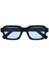 Retrosuperfuture Caro Rectangular Sunglasses In Black