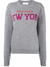 NEW YORK 嵌花针织毛衣