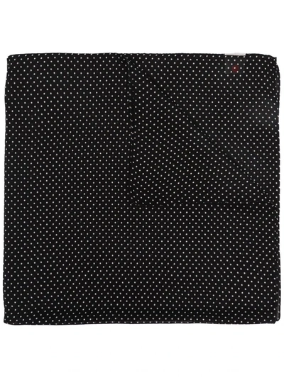 Destin Polka Dot-print Scarf In Black