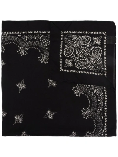 Destin Paisley-print Scarf In Black