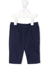 RALPH LAUREN EMBROIDERED-LOGO ELASTICATED TROUSERS